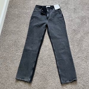 Abercrombie Ankle Straight High Rise Jeans